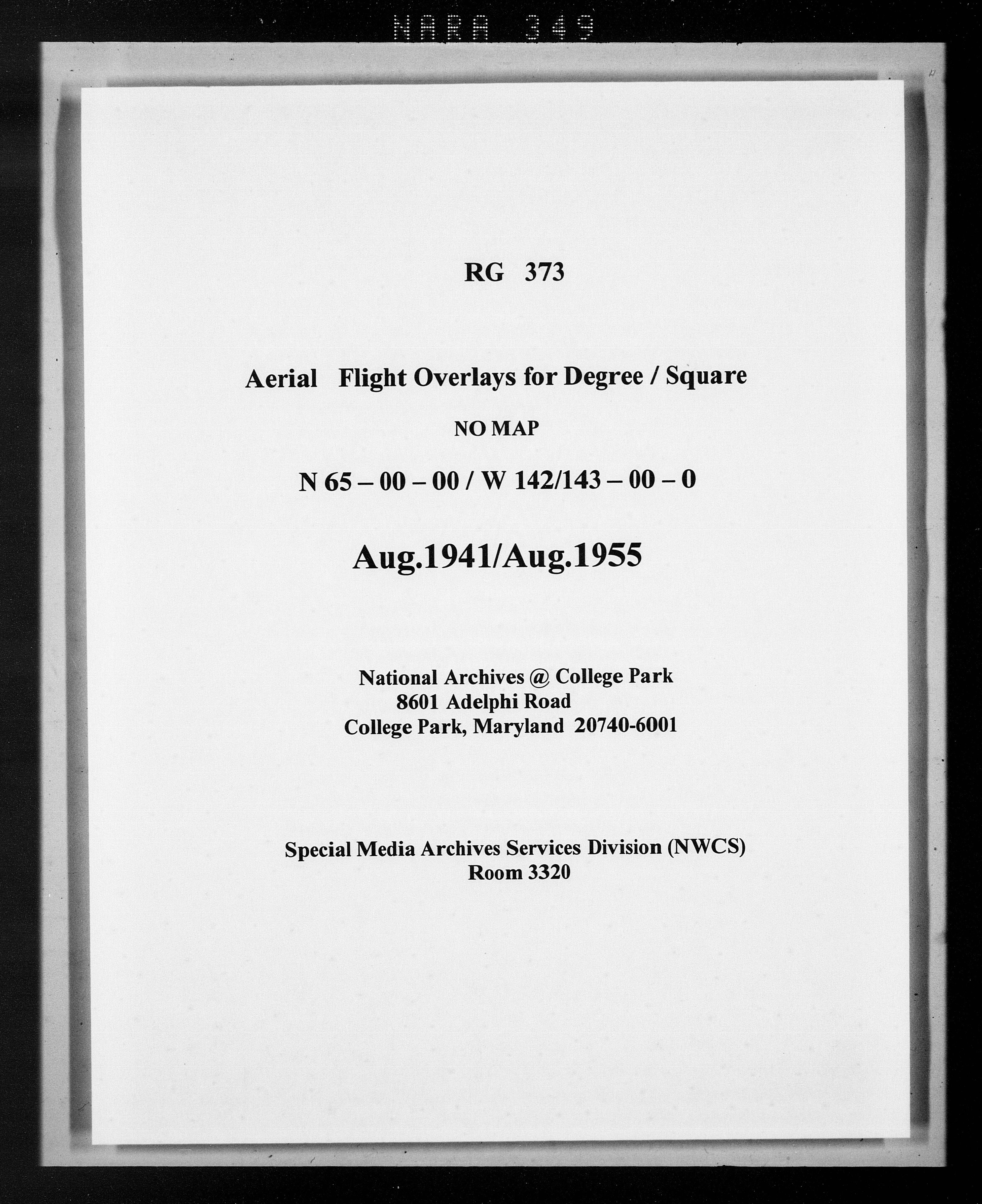Overlay indexes for degree square 65N142-143W