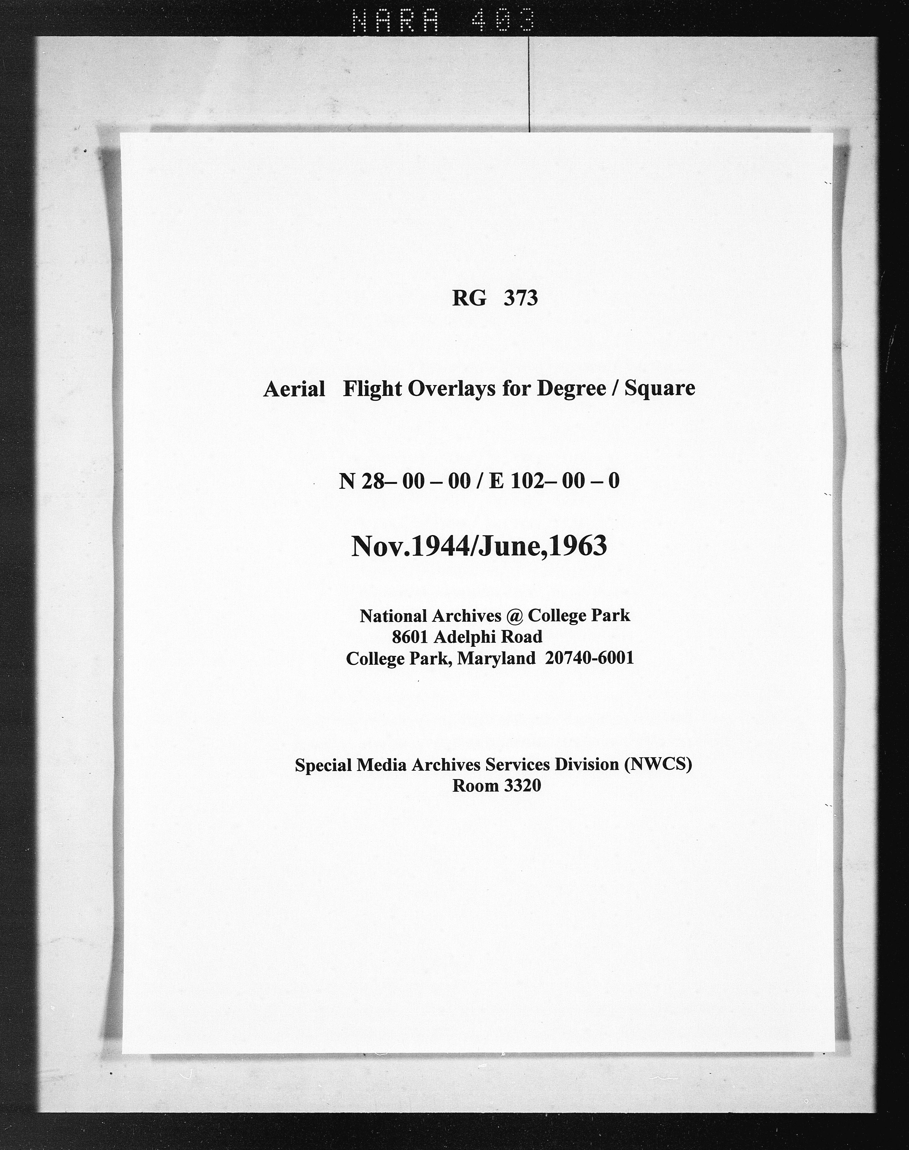 Overlay indexes for degree square 28N102E