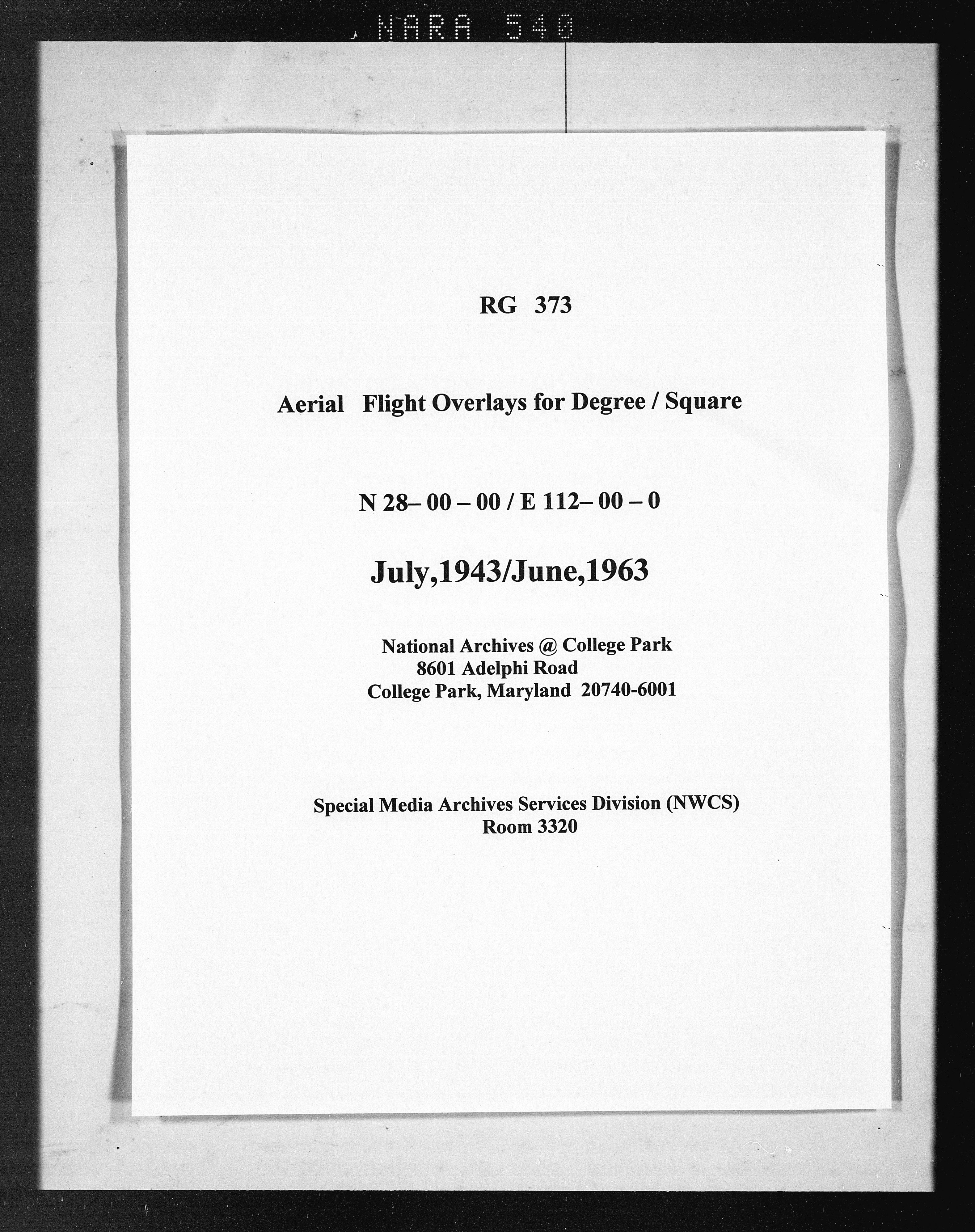 Overlay indexes for degree square 28N112E