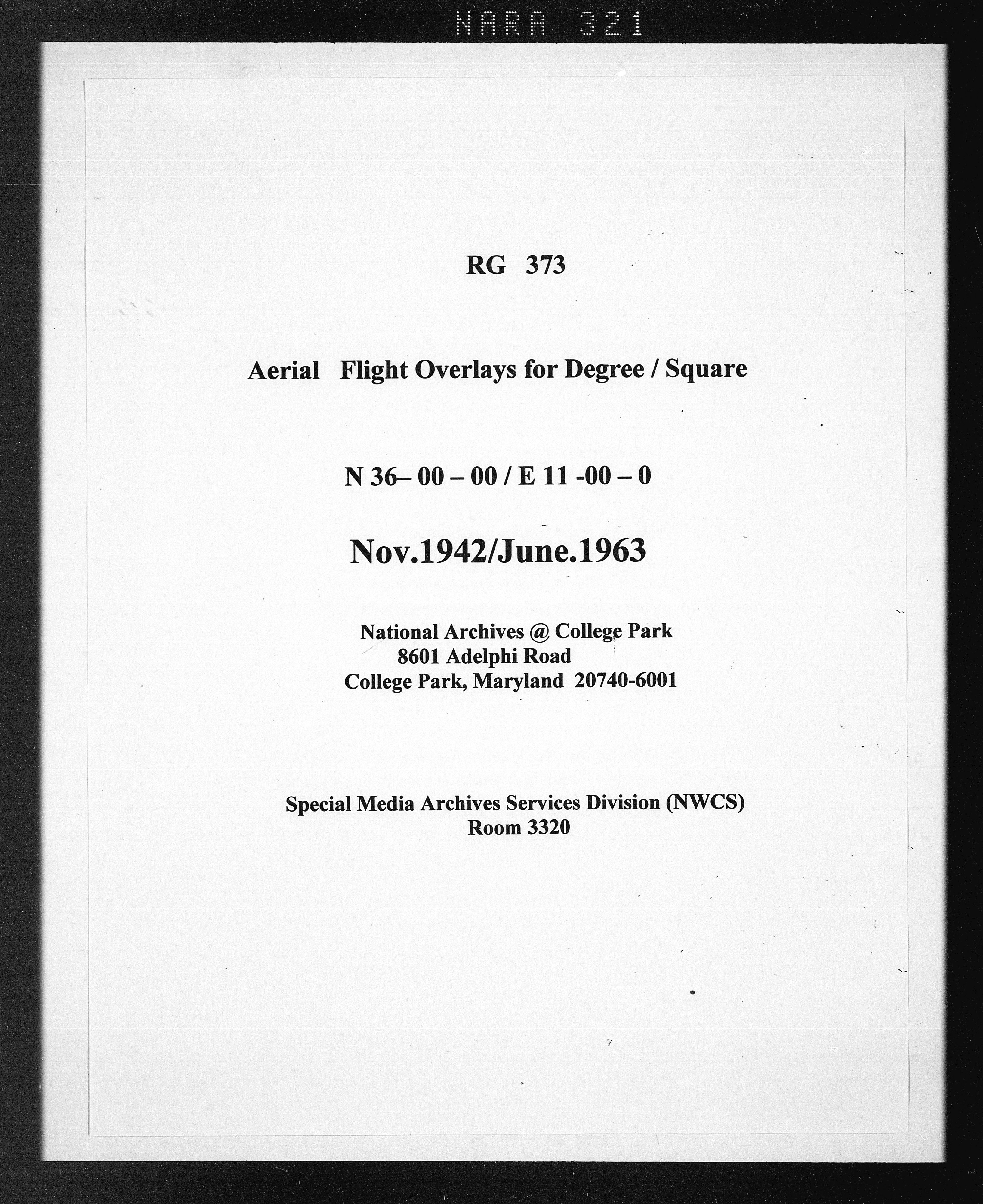 Overlay indexes for degree square 36N011E