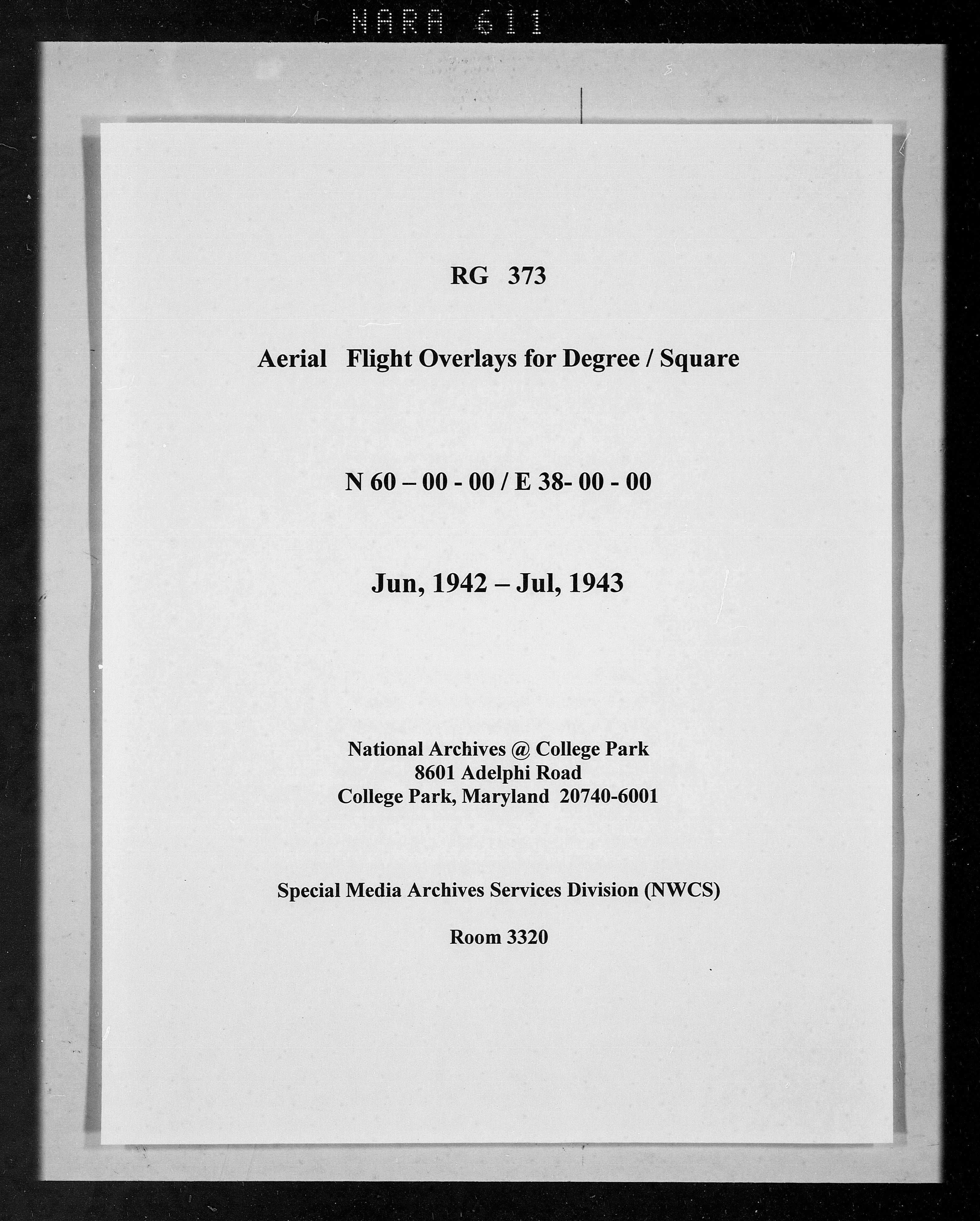 Overlay indexes for degree square 60N038E