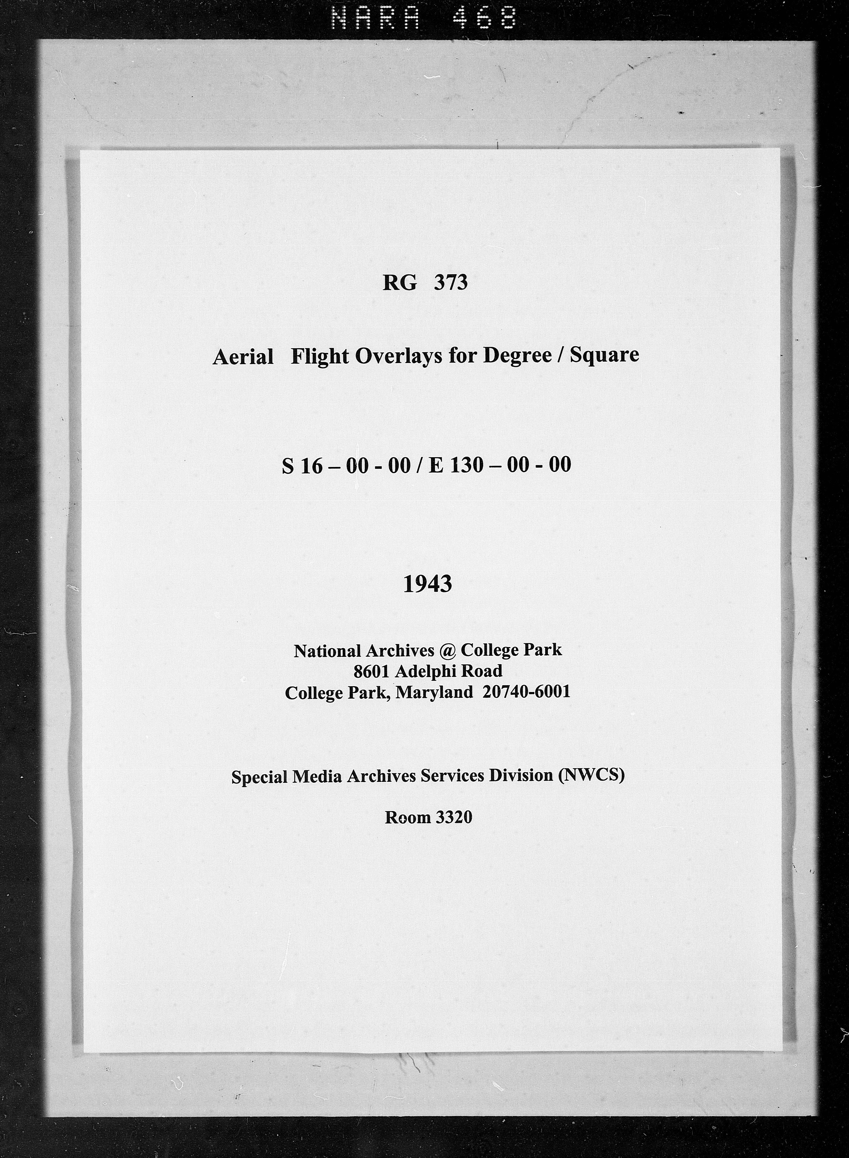 Overlay indexes for degree square 16S130E