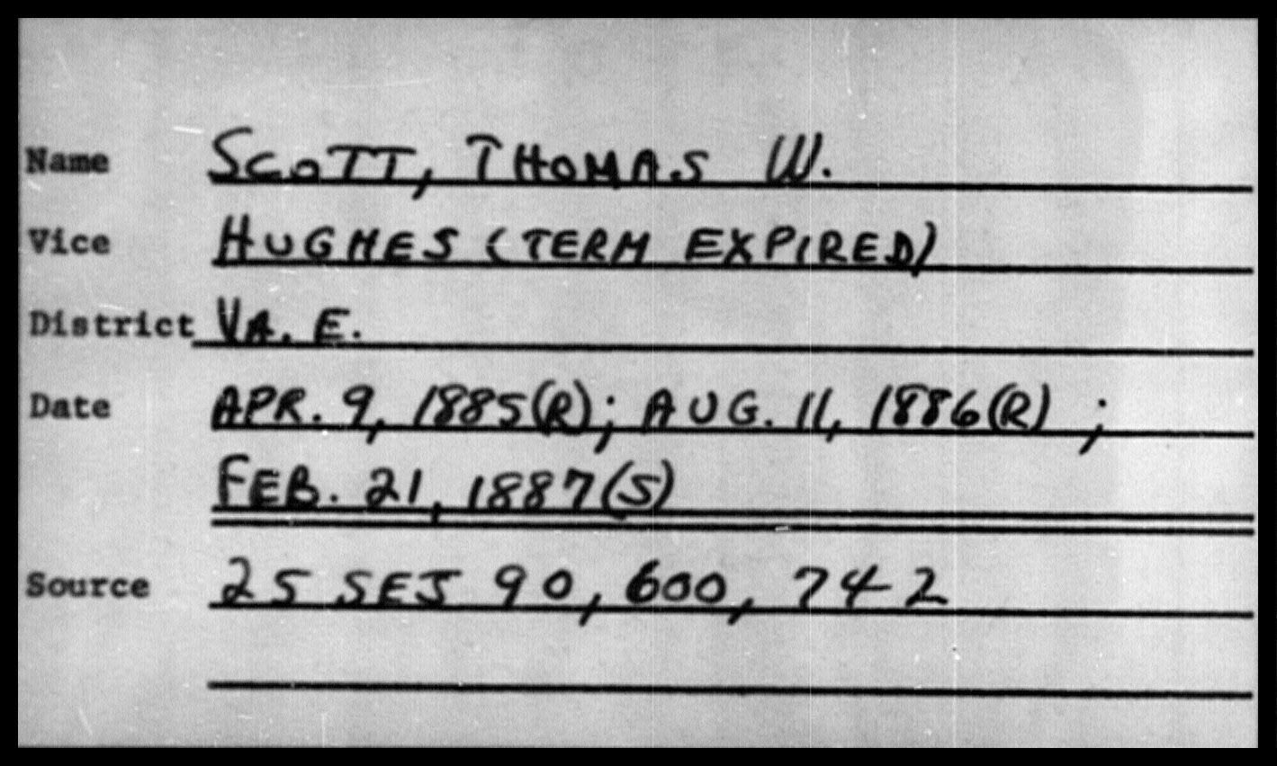 Scott, Thomas W.