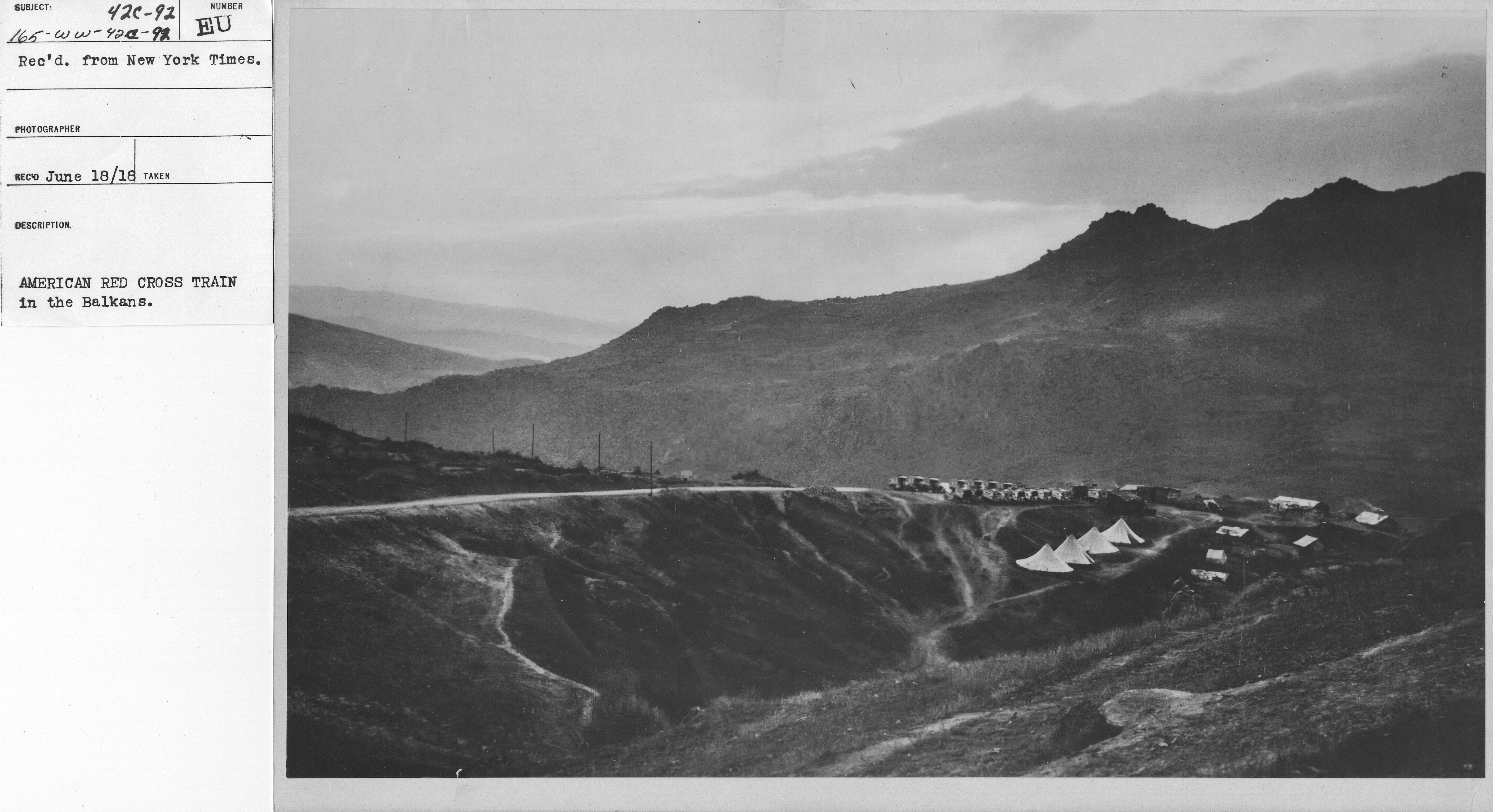 American Red Cross - Canteens - American Red Cross Train in the Balkans