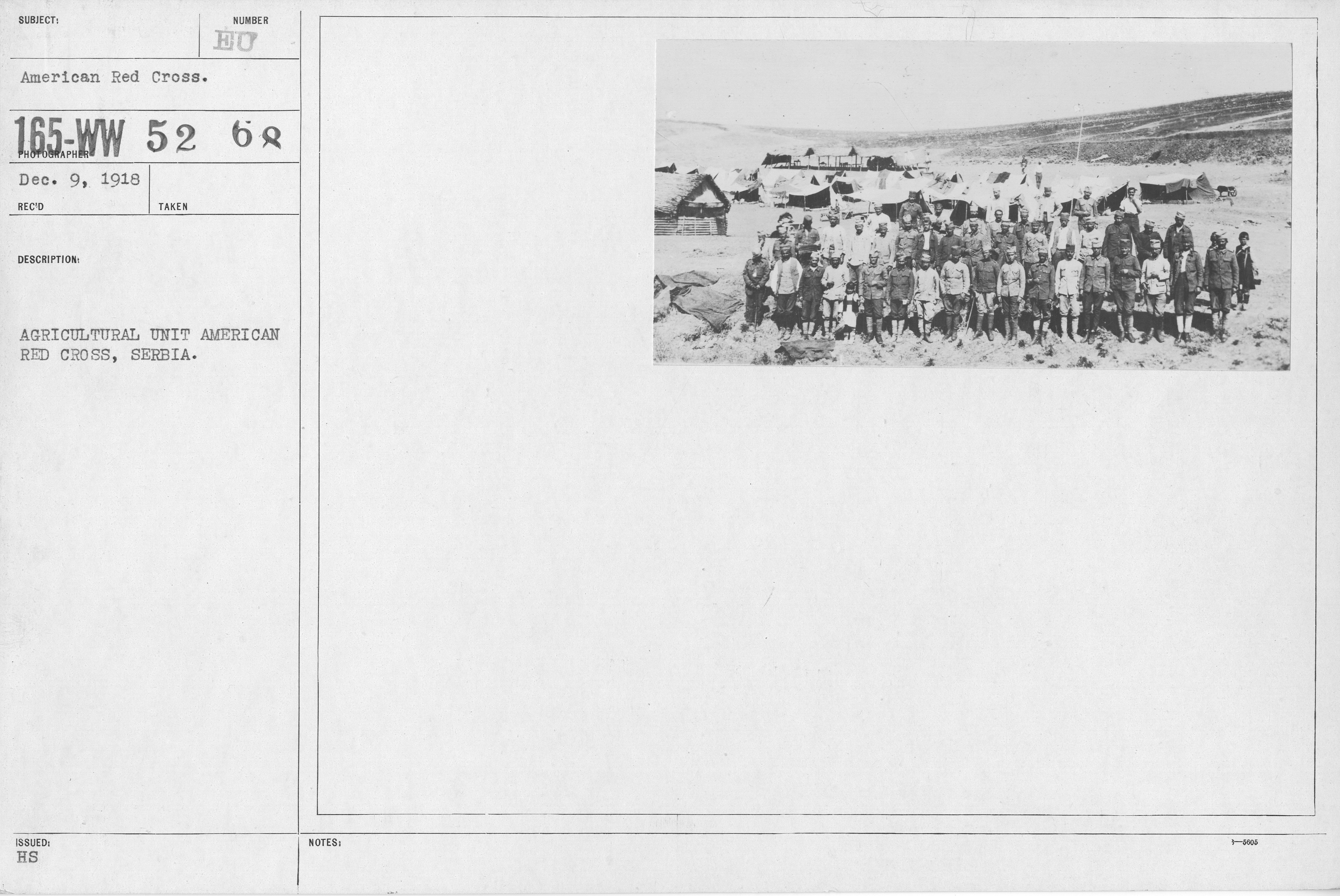 American Red Cross - Miscellaneous - Agricultural Unit American Red Cross, Serbia