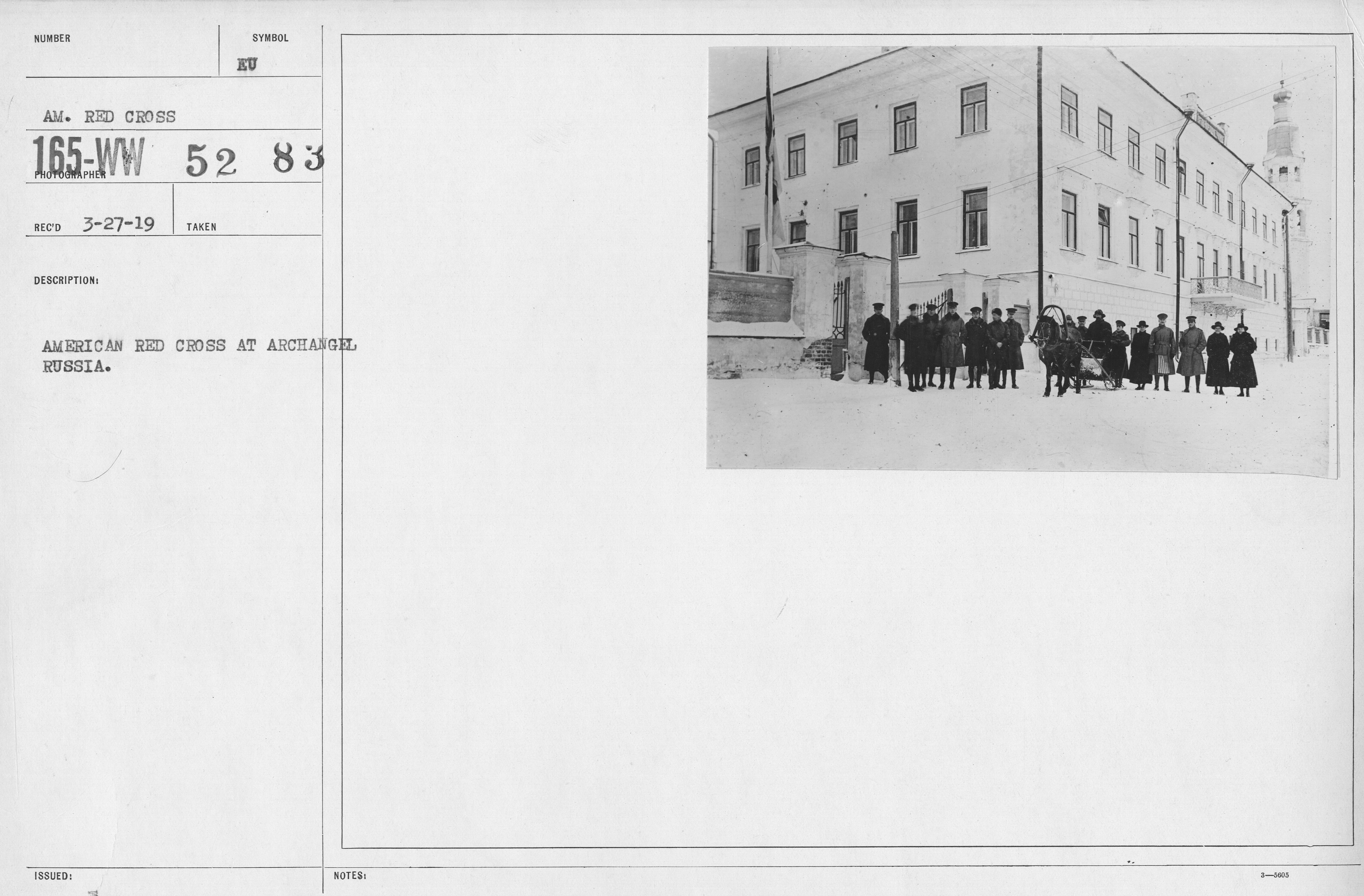 American Red Cross - Miscellaneous - American Red Cross at Archangel Russia