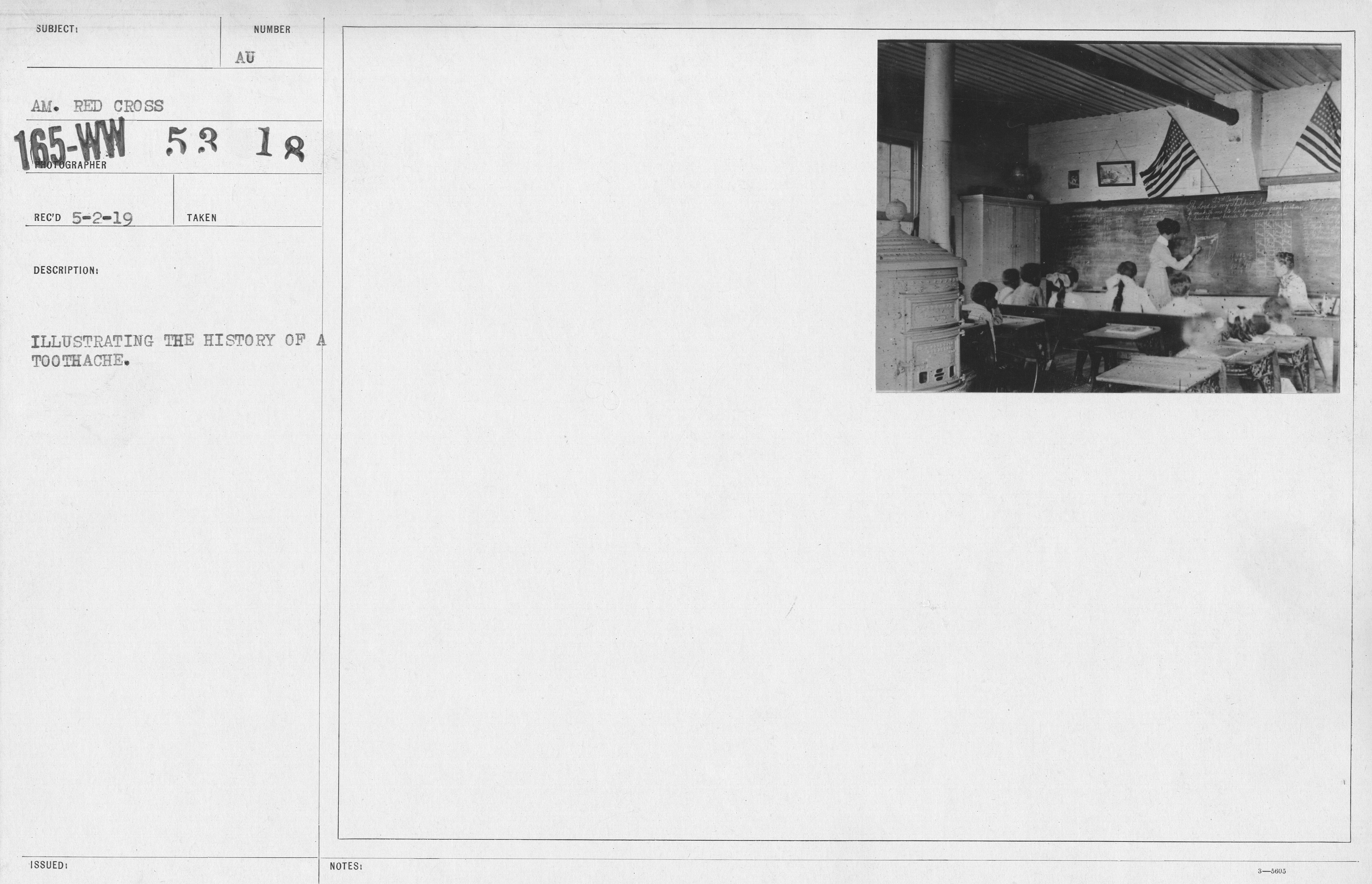 American Red Cross - Miscellaneous - Illustrating the history of a toothache