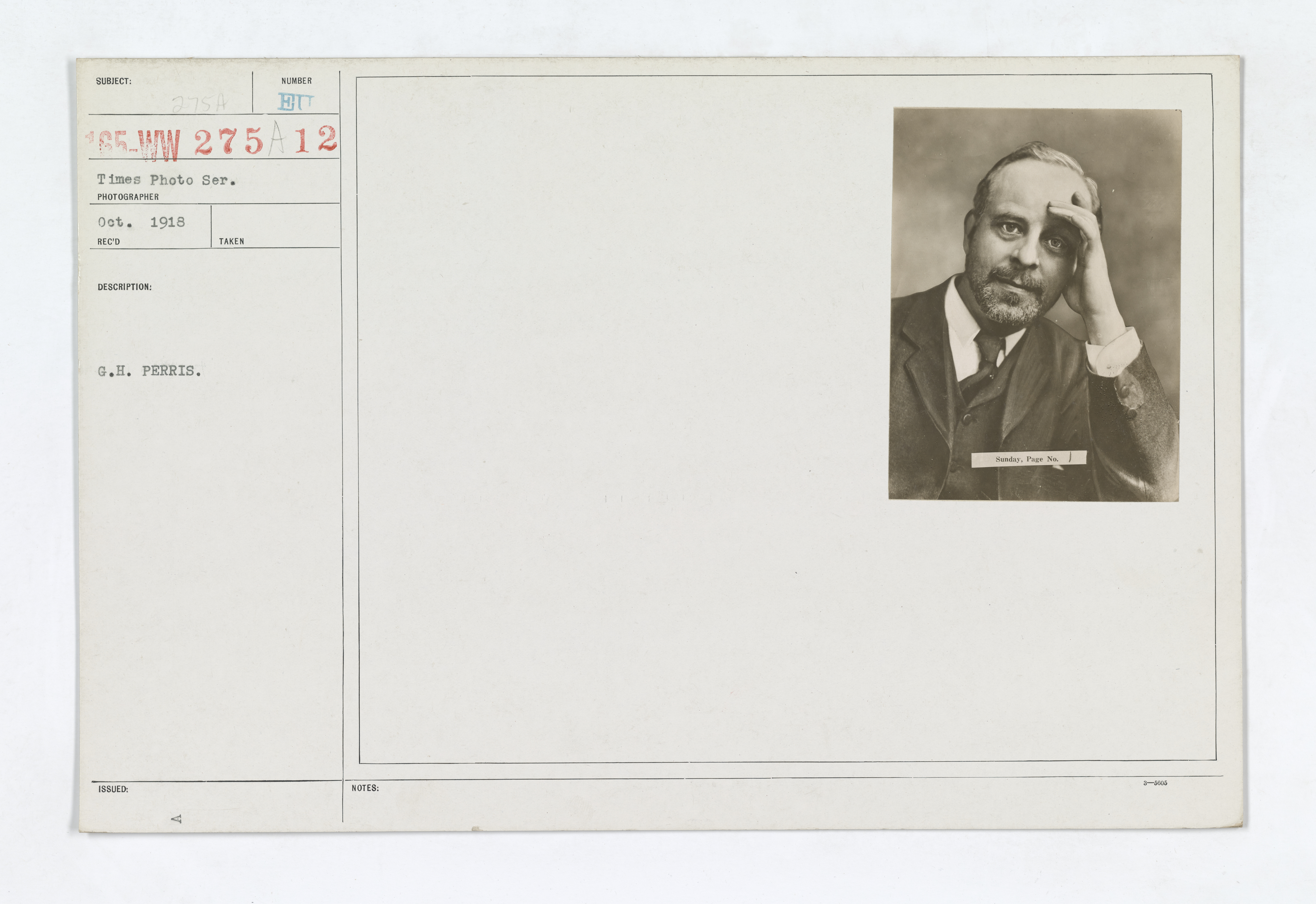 Military Administration - Correspondents - War - G.H. Perris