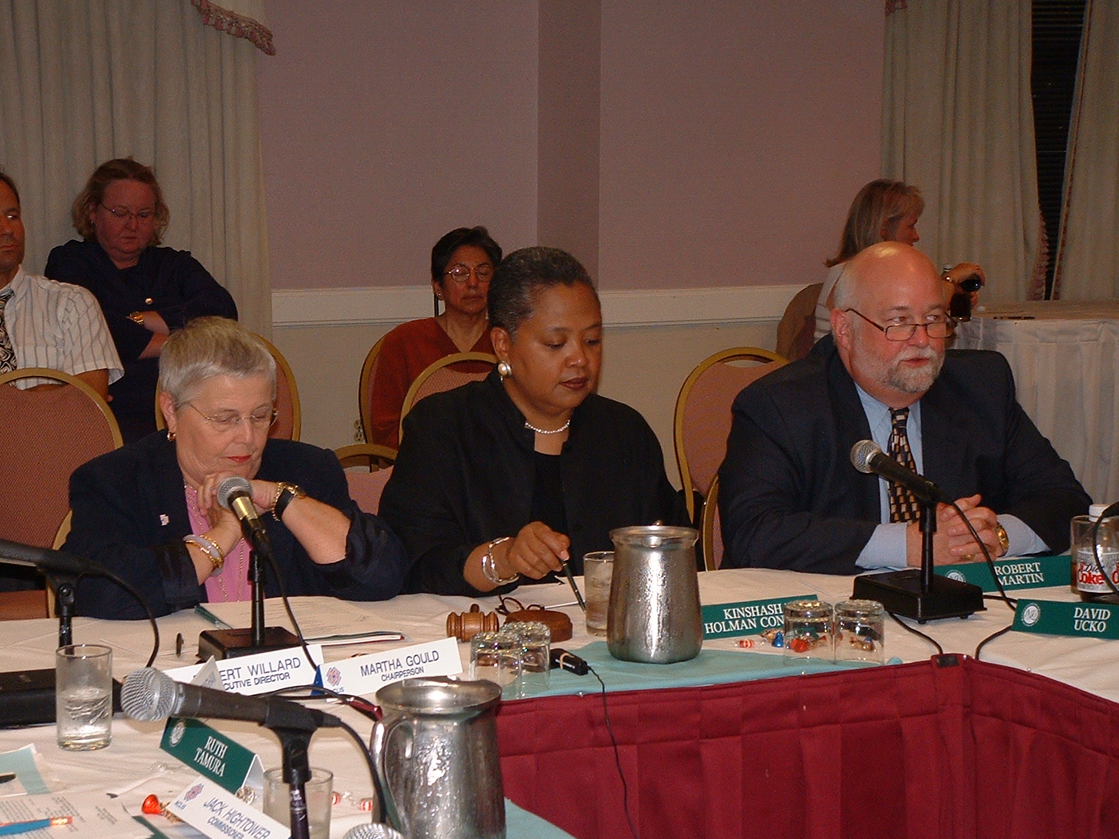 Commissioner Gould and IMLS Board Member Bob Martin at National Museum Services Board Meeting