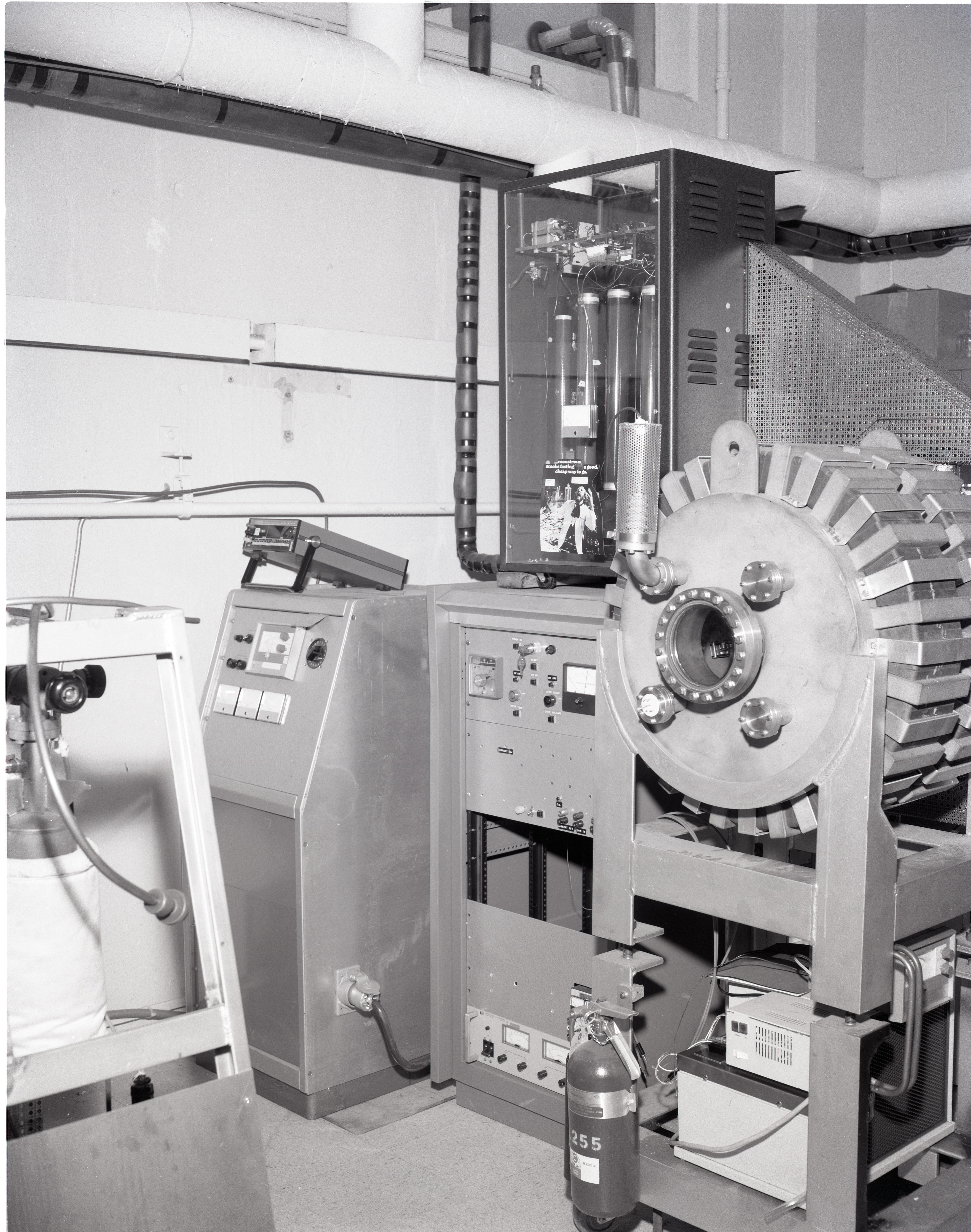 TEST RIGS - PARYLENE RIG - X FORMER LIFE TEST - LAMINATE LIFE TEST - PRESSURE POTS - TALL BELL JAR AND LOW - COMMUNICATION TECHNOLOGY SATELLITE CTS OUT GASSING