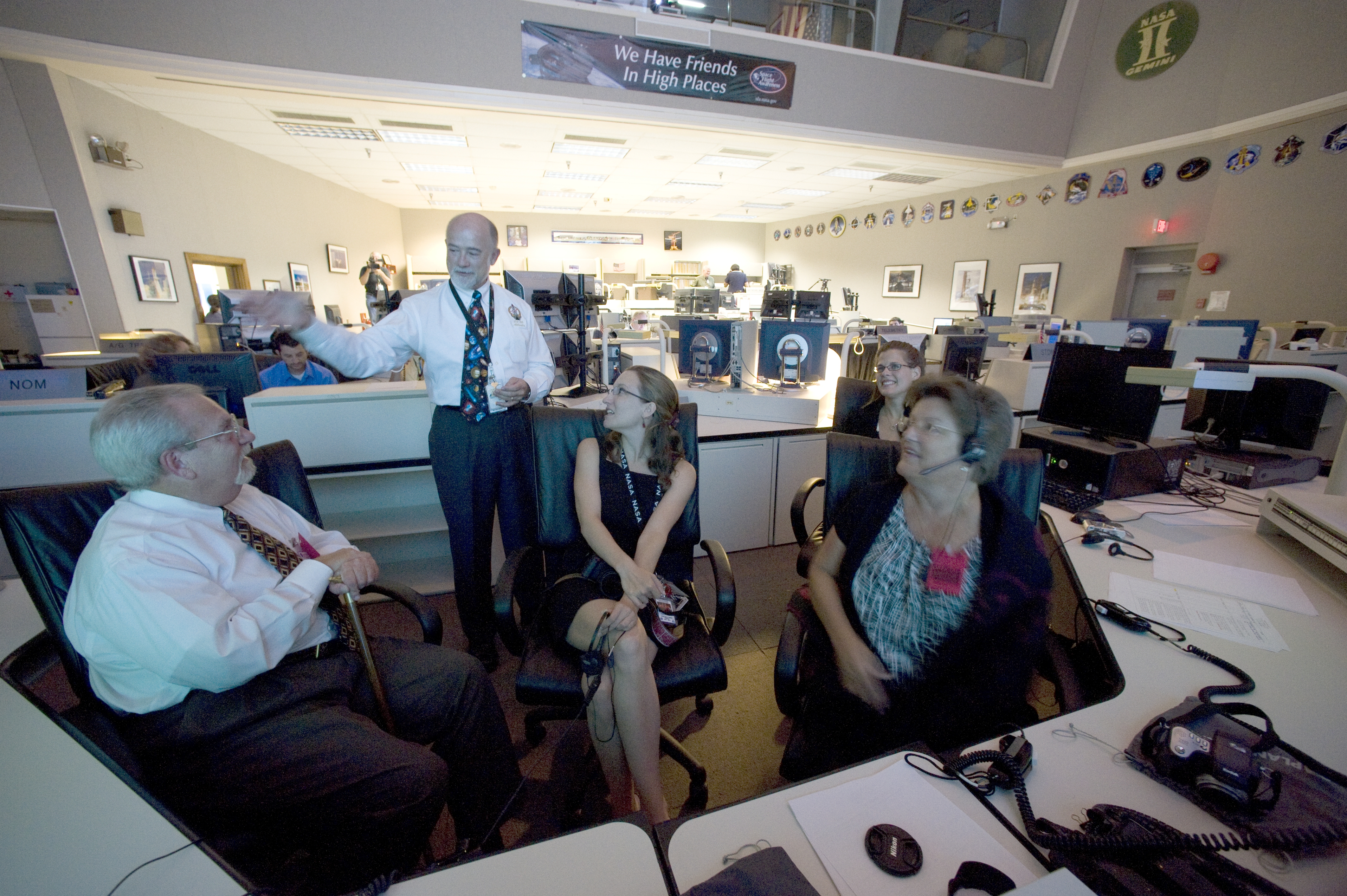 SPACE SHUTTLE STS-135 LAUNCH AND LANDING COMMUNICATION TEAM IN THE NETWORK INTEGRATION CENTER GODDARD SPACE FLIGHT CENTER