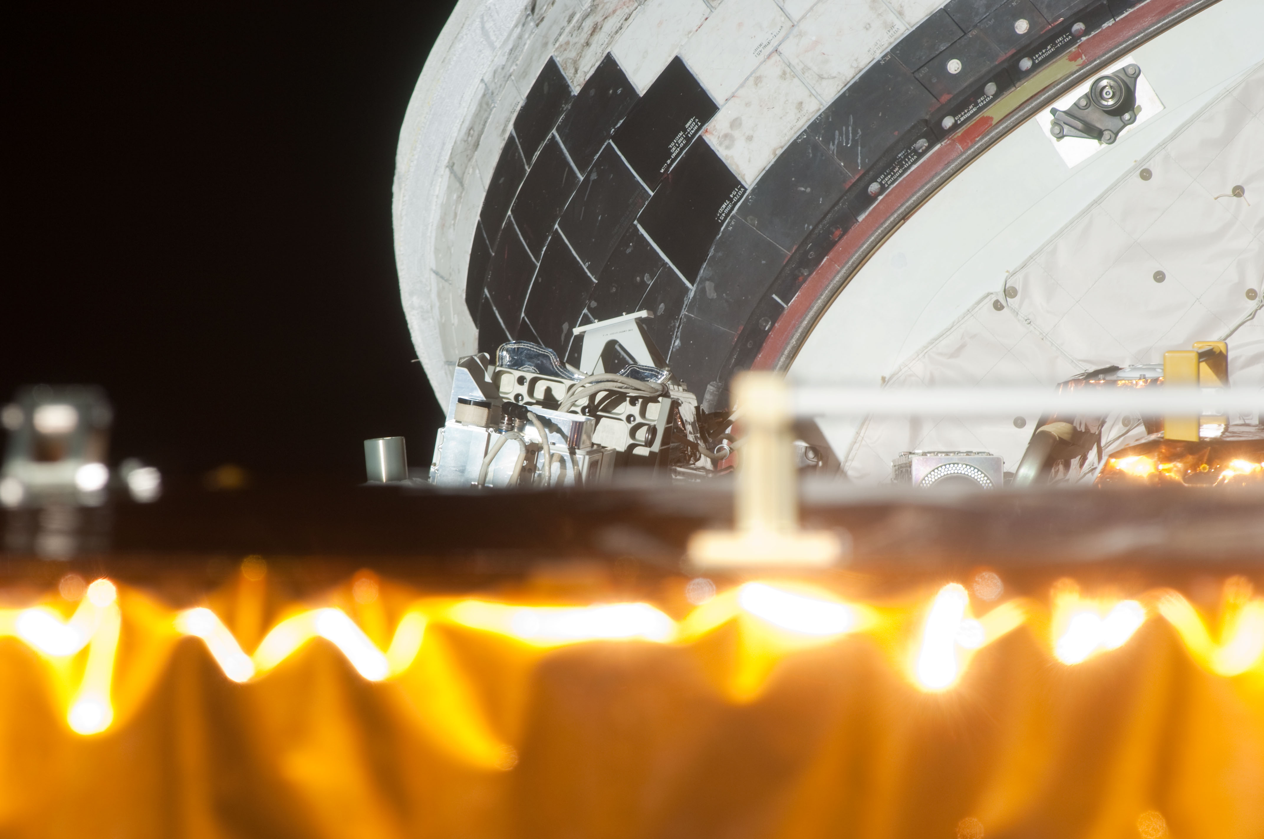 S125E006826 - STS-125 - Survey views of the FSS in the Payload Bay of the Shuttle Atlantis