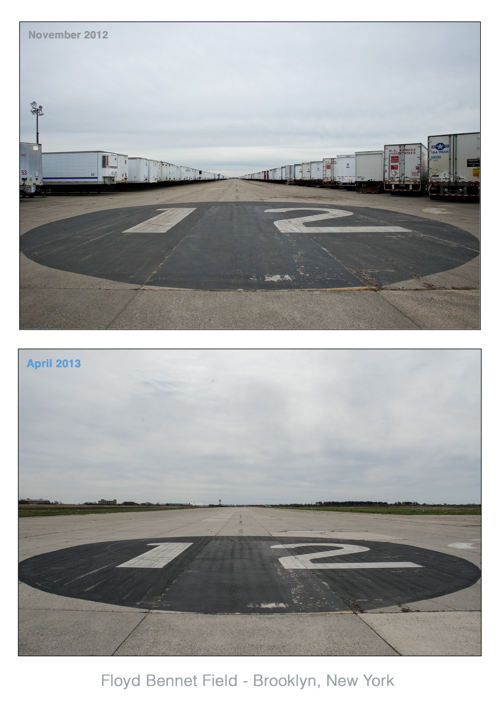 Brooklyn, N.Y., April 20, 2013 -- Floyd Bennett Field was one of the sites used by the Federal Emergency Management Agency as a staging area for supplies to help survivors of Hurricane Sandy. K.C.Wilsey/FEMA